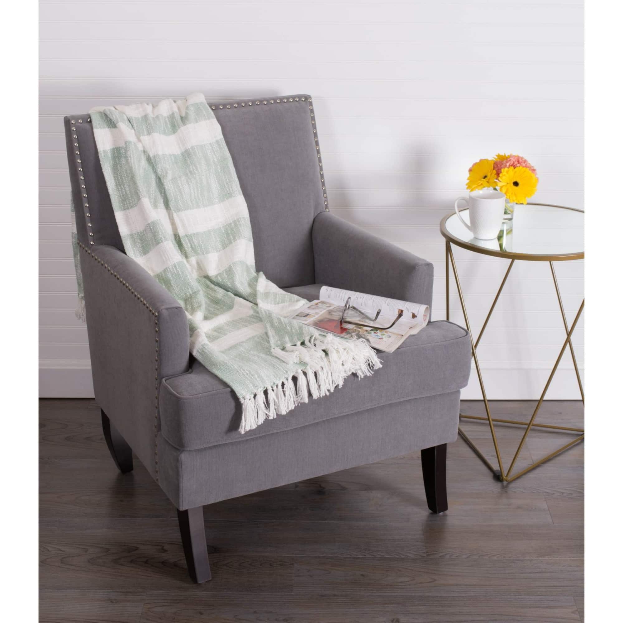 DII® Mint Slub Stripe Throw